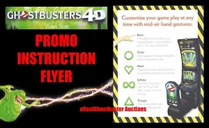 2018 IGT Ghostbusters 4D Video Slots Original Promo Anleitung Karte Flyer - Bild 1 von 5