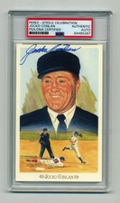 BEAUTIFUL JOCKO CONLAN  PSA/DNA  SIGNED  PEREZ STEELE CELEBRATION CARD 