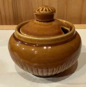 Vintage Prinknash Pottery England Small Mustard Dish/Jelly Jar - Picture 1 of 8