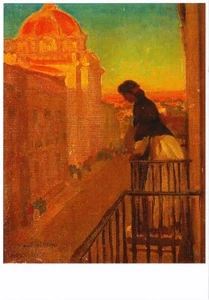 Postcard Maynard Dixon "From a Balcony in Guadalajara" MINT Unused - Picture 1 of 1
