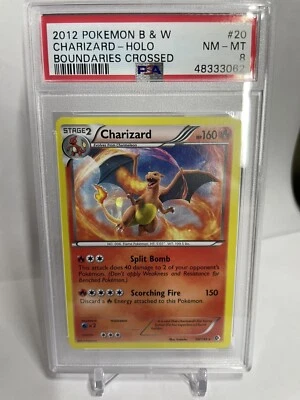Pokémon TCG 2012 Charizard Holo B & W Boundaries Crossed 20/149 PSA NM-Mint 8 - Image 1 of 2