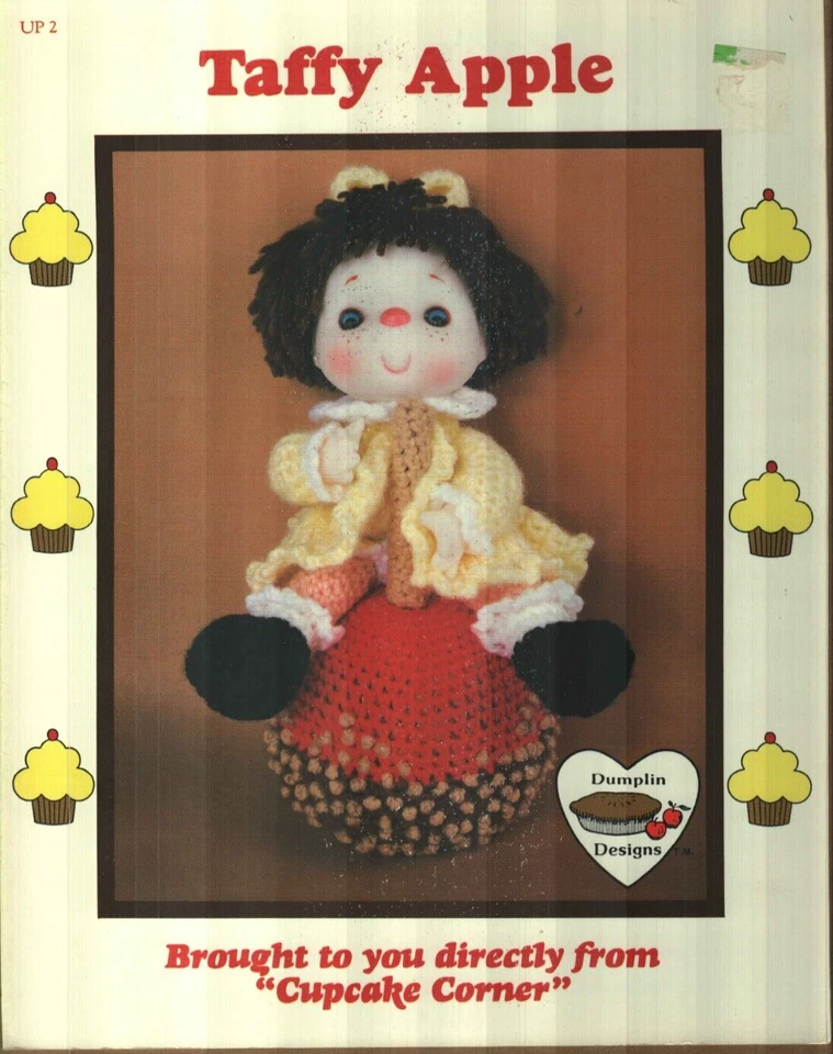 MUÑECA MANZANA CARAMELO USADA DISEÑOS ALBÓNDIGAS CUPCAKE ESQUINA CROCHET PATRÓN FOLLETO Foto 1 de 1