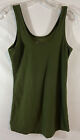 Nobo Women’s Juniors Small 3-5 Forest Green Tank Top Poly Spandex GUC