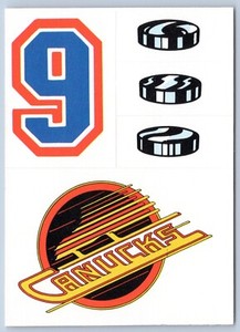 VANCOUVER CANUCKS 1986-87 TOPPS STICKER INSERTS 86-87 NO 24 NRMINT+      39600