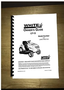 Weiß LT-13 Rasentraktor Besitzerhandbuch Modell 673 - Bild 1 von 1