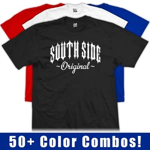 Youth South Side Original Outlaw T-Shirt Born Raised in Southside Boys Kids Tee - Picture 1 of 52