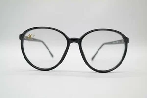 Vintage Stepper SI 103 Schwarz Gold Oval Brille Brillengestell eyeglasses NOS - Bild 1 von 6