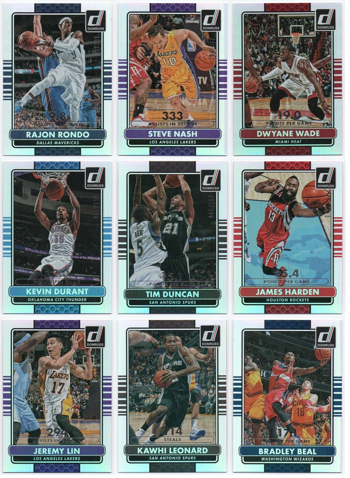 2014-15 Donruss Stat Line Season Serial # Parallel - Pick Any - Image 1 of 1
