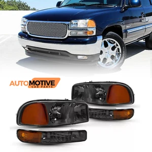 Faros faros humo izquierda+derecha para GMC Sierra 1500 Yukon XL 1999-2007 - Imagen 1 de 20