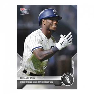 2021 TOPPS NOW #654 TIM ANDERSON - DREAM ENDING WALK-OFF HR SEALS WIN - Picture 1 of 2