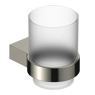 RAK Petit Round Single Tumbler and Holder - Brushed Nickel - Image 1 of 4