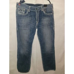 True Religion 40/32 Ricky W Flap Super T Thick Stick Jeans CB5/15 - Bild 1 von 12