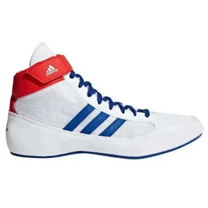 Adidas Havoc Boxstiefel - weiß blau Herren Kampf Kinder Boxschuhe - Bild 1 von 4