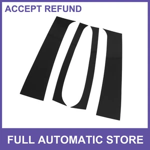 4 Pcs Outer Door Pillar Window Trim for Dodge for Ram 1994-2001 Black Plastic - Picture 1 of 8