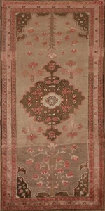 Vintage Floral Traditional Hand-knotted Hallway Rug Runner Carpet 3' 8" x 8' 7" - Picture 1 of 12