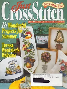 Just Cross Stitch June 1999 Magazine 18 Summer Projects Tea Time Topiaries - Picture 1 of 8