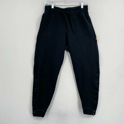 Nike Cleveland Cavilers Warm Up Jogger Pants Youth Medium Black Swoosh Logo Cover