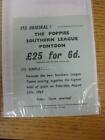 24/08/1968 Kettering Town: Small Advertising Leaflet For The 'Poppies Southern L