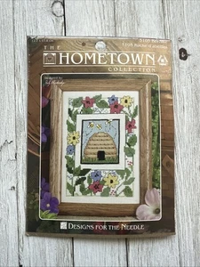 Diseños para la aguja "Colmena" con abejas y flores kit de punto de cruz #5105, 5x7" - Imagen 1 de 3