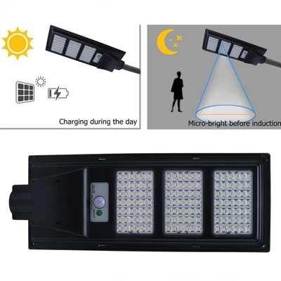 126Led Solar Straßenlaterne 200W Radarsensor Induktionslampe Einfache CU - Bild 1 von 4