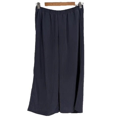 J Jill Sandwash Feminino Pequeno Azul Pequeno Cropped Plisse Costeiro Beachy Cápsula - Imagem 1 de 4