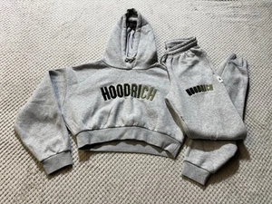 Chándal con capucha recortada Hoodrich para mujer XS/gris pequeño - Imagen 1 de 11
