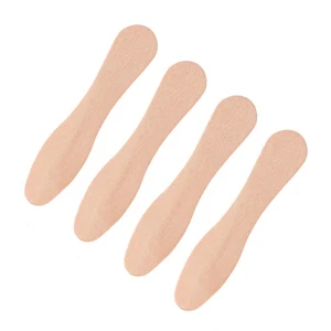 200 piezas palitos de paleta de madera cucharas de madera postre niño mango de helado - Imagen 1 de 11