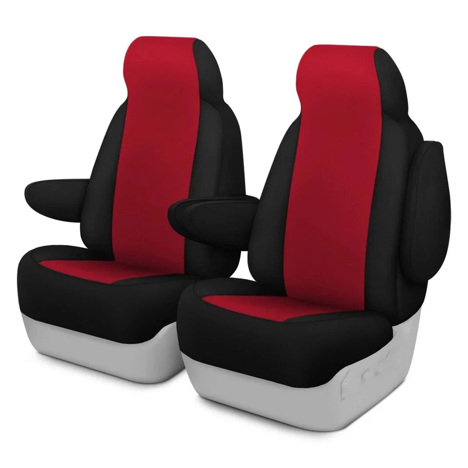 For Jeep Grand Cherokee 06 Genuine Neoprene™ 1st Row Red with Black Custom Seat Foto 1 de 2