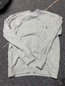 Calvin Klein Crewneck Womens Small Loose Pullover Casual Gray Excellent - Picture 1 of 1