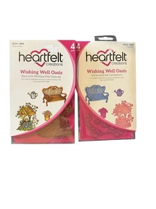 Heartfelt Creations Wishing Well Oasis HCPC 3868 HCDI 7232 STAMP AND DIE - Bild 1 von 2