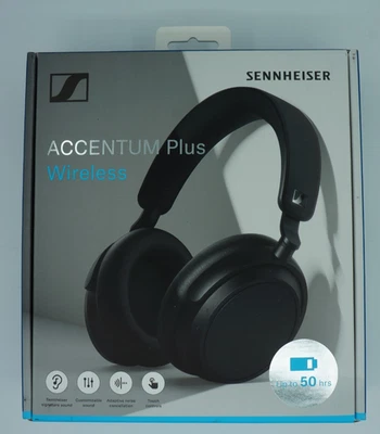 SENNHEISER ACCENTUM Plus Wireless Over-Ear Headphones – Model 700176, Black