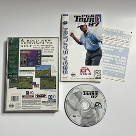 PGA Tour 97 (Sega Saturn, 1996) Complete With Manual