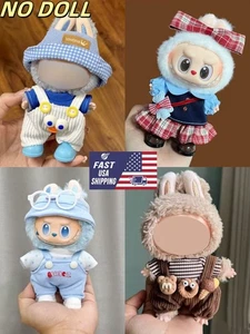 Hágalo usted mismo Conjunto de ropa Labubu Conjunto de reemplazo para POP MART Monster Peluche SIN MUÑECA - Imagen 1 de 20