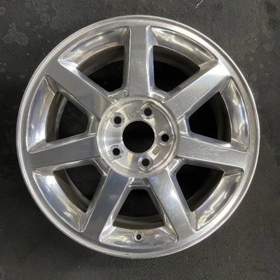 Rear Cadillac Polished STS OEM Wheel 17” 2005 Factory Rim Original RXZ 4587 - Image 1 of 4