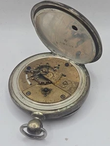 Reloj Bolsillo Modelo 1857 Waltham PS BARTLETT Moneda Azul Plata Años 18 11j Como Está - Imagen 1 de 16