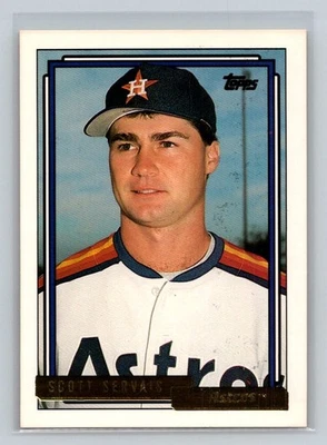 1992 Topps Gold #437 Scott Servais Houston Astros Baseball Card - Image 1 of 2