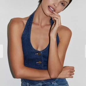 Rolla's Neckholder Weste Tank Stone Blue Denim 14 XL Boho Western Festival Sommer Cas - Bild 1 von 6