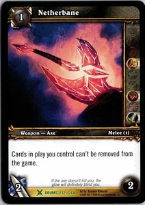 Netherbane Drums 232 / 268 Bradon Kitkouski 2008 World of Warcraft CCG TCG - Picture 1 of 2