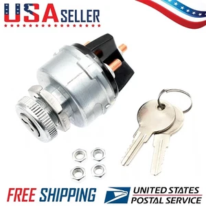 Universal 12V Ignition Starter Switch Barrel With 2 Keys For Car Tractor Traile - Bild 1 von 13