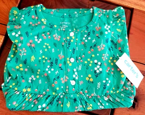 Carter's Baby Girls Short Sleeve A-Line Dress 100% Cotton Size 24 m NWT - Picture 1 of 5