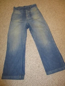 Original WW2 U.S. Navy denim dungaree pants - Picture 1 of 7