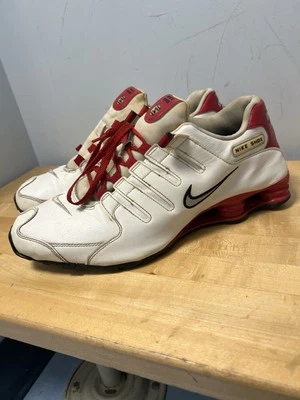 Nike Shox  JX  Leather White University Red 2015 Sneaker Running Shoe Mens 14 - Image 1 of 4