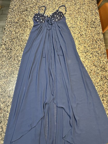 UNDERCOVER Victoria's Secret abito slip S ricamo push up camicia da notte lunga piccola vintage 1999