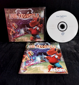Fur Fighters Dreamcast Game Boxed With Manual Promo copy rare! complete CIB
