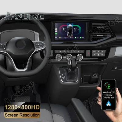 für VW T6.1 Transporter 2+32GB 9'' IPS Android 13 Autoradio CarPlay GPS DSP Navi - Bild 1 von 4