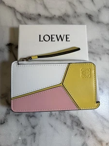 Authentic LOEWE Puzzle Coin Cardholder Wallet Multicolour Calfskin Leather - Bild 1 von 6