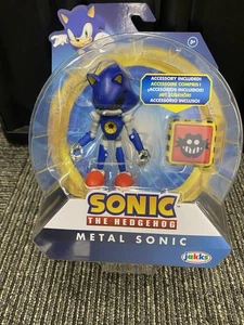 Sonic The Hedgehog Metal Sonic With Trap Spring 4" Actionfigur 2023 Sega Jakks - Bild 1 von 2
