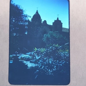 Mt Carmel Mission Northern California Big Sur Church Bldg Kodachrome Slide Photo - Picture 1 of 3