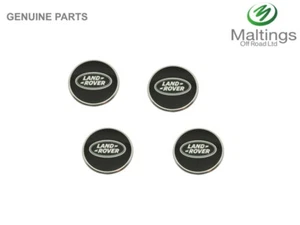 GENUINE DEFENDER BLACK CENTRE CAPS DEFENDER CENTRE CAPS 60MM LR069899 X4  - Picture 1 of 1