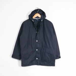 Vintage 90s Polo Ralph Lauren Raincoat Jacket Mens Large Water Resistant Hooded - Picture 1 of 6